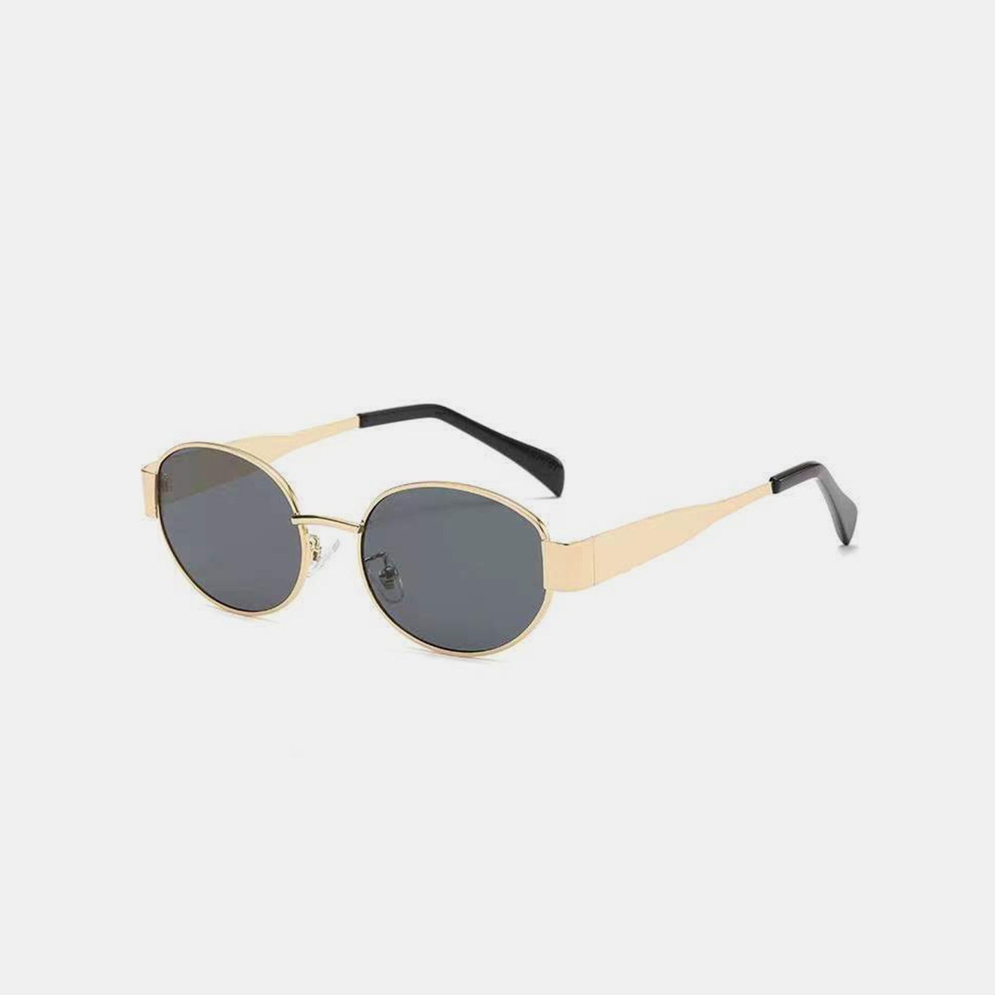 metal frame oval sunglasses