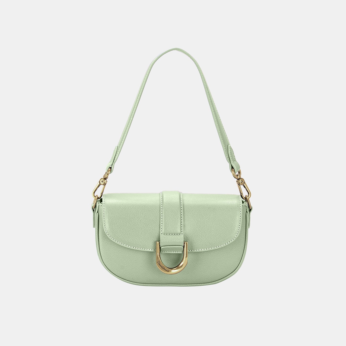 david jones buckle leather shoulder bag