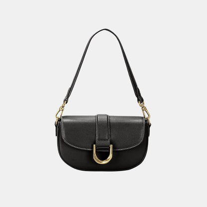 david jones buckle leather shoulder bag